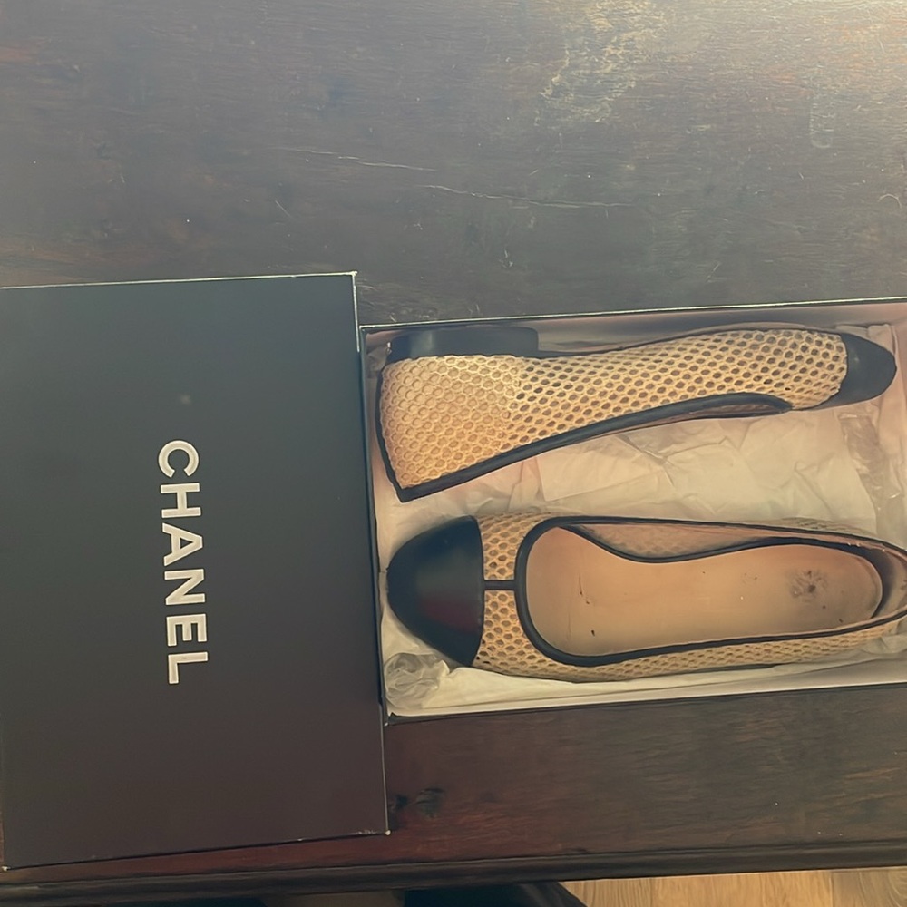 Chanel woven black and white flats Size 39 - Picture 5 of 5